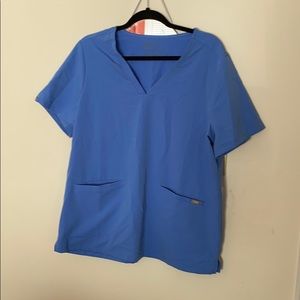 Ceil Blue Fig Scrub Top
